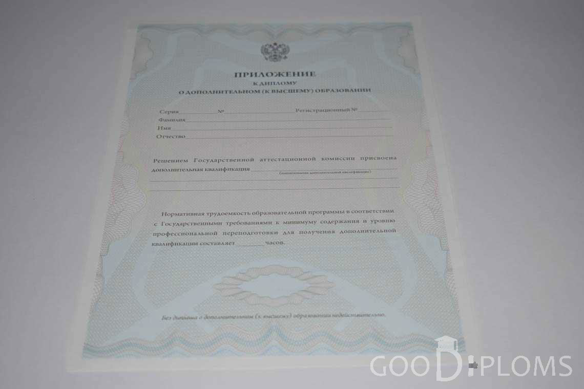 Приложение к Диплому МВА период выдачи 2011-2020 -  Минск